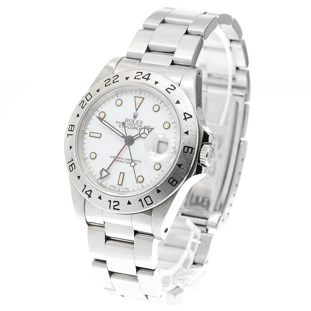 ROLEX EXPLORER WHITE AUTOMATIC WATCH - 2