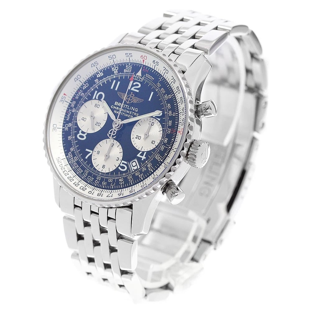 BREITLING NAVITIMER CHRONOGRAPH BLACK AUTOMATIC WATCH - 2