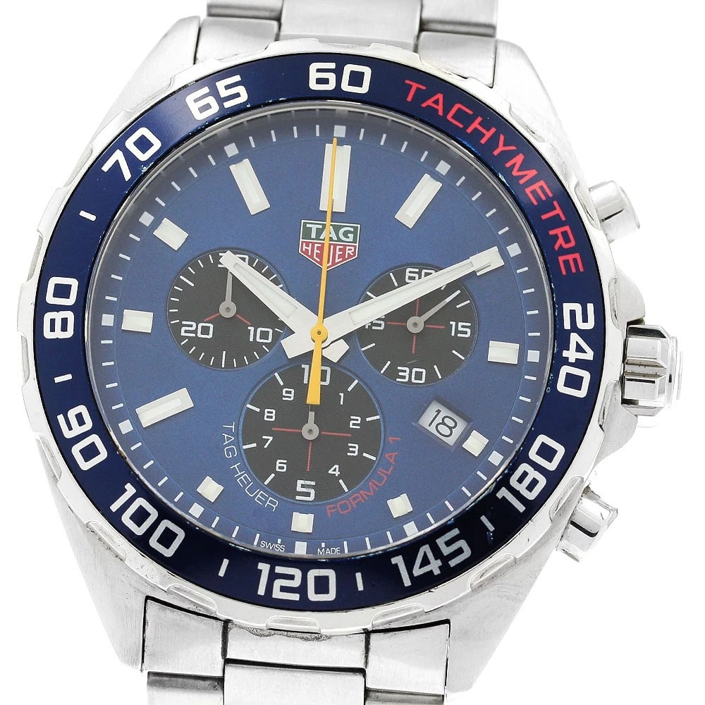 TAG HEUER RED BULL RACING CHRONOGRAPH QUARTZ: TAG HEUER Red Bull Racing Chronograph Quartz Brand: TAG HEUER Type: Wristwatch Material: Band Material Stainless Steel, Case Material Stainless Steel Color: Band Color Silver, Dial Colorblue, Case