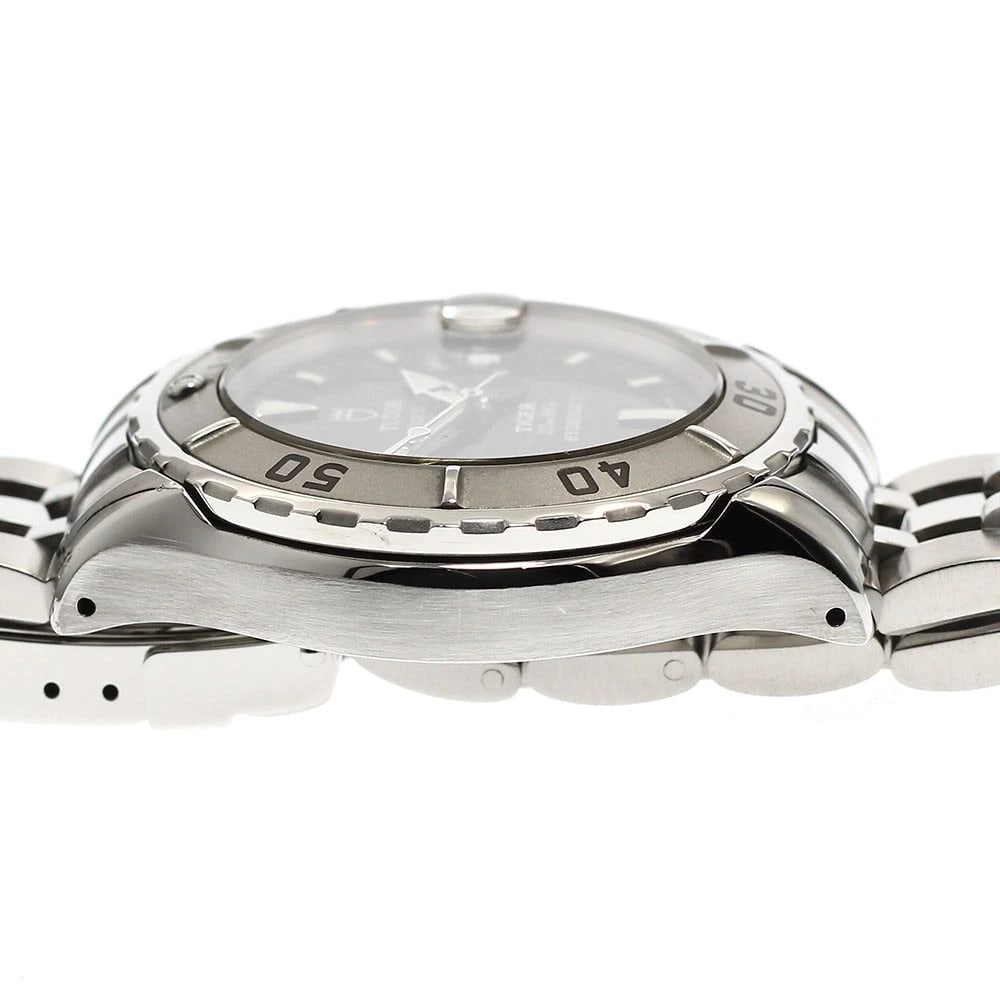 TUDOR HYDRO DATE BLACK AUTOMATIC WATCH - 4