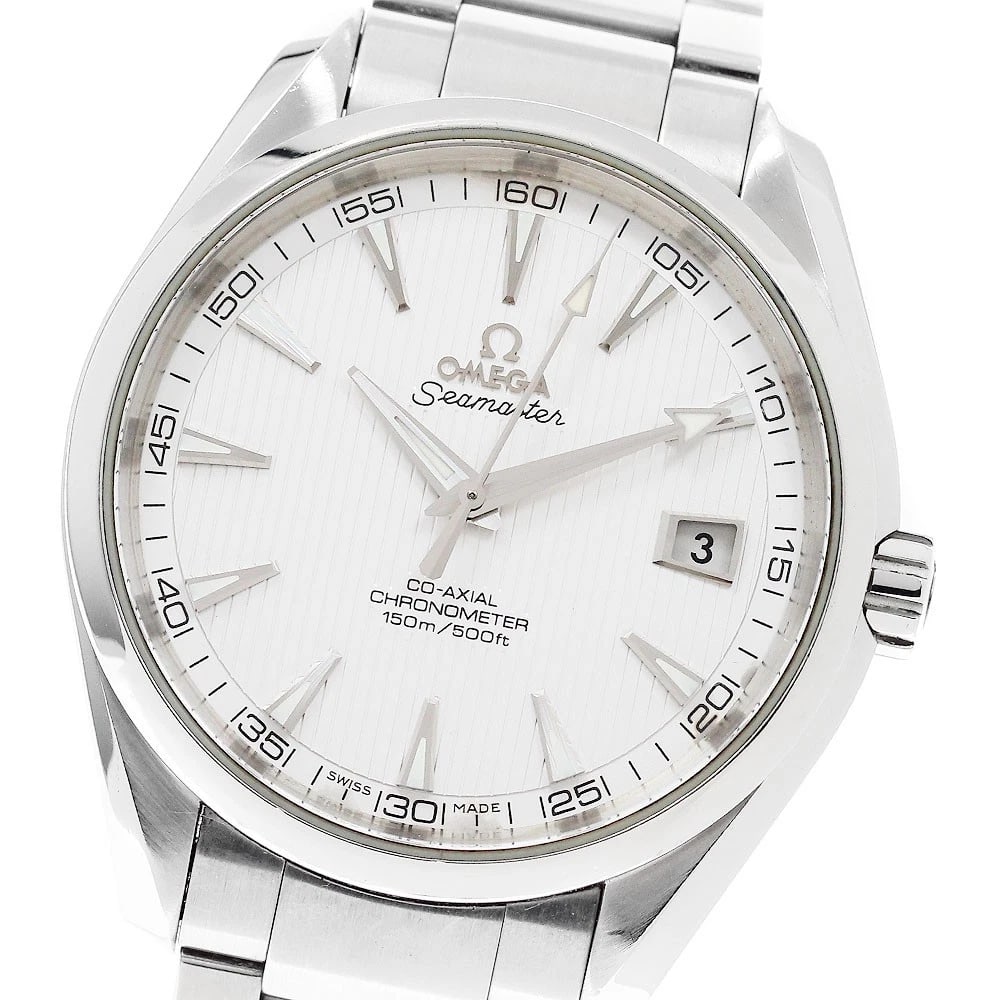 OMEGA SEAMASTER AQUA TERRA AUTOMATIC WATCH: OMEGA Seamaster Aqua Terra Automatic Watch Brand: OMEGA Type: Wristwatch Material: Band Material Stainless Steel, Case Material Stainless Steel Color: Band Color Silver, Dial ColorSilver, Case