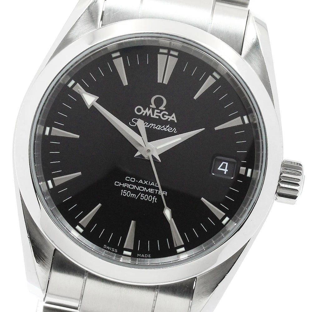 OMEGA SEAMASTER AQUA TERRA CO-AXIAL CHRONOMETER AUTOMATIC: OMEGA Seamaster Aqua Terra Co-Axial Chronometer Automatic Brand: OMEGA Type: Wristwatch Material: Band Material Stainless Steel, Case Material Stainless Steel Color: Band Color Silver, Dial