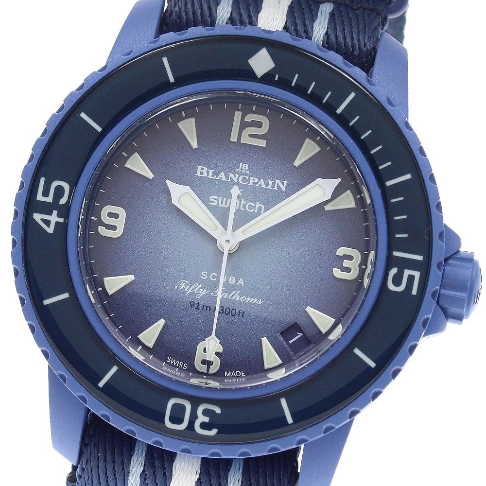BLANCPAIN SWATCH FATHOMS AUTOMATIC WATCH (1 of 4)