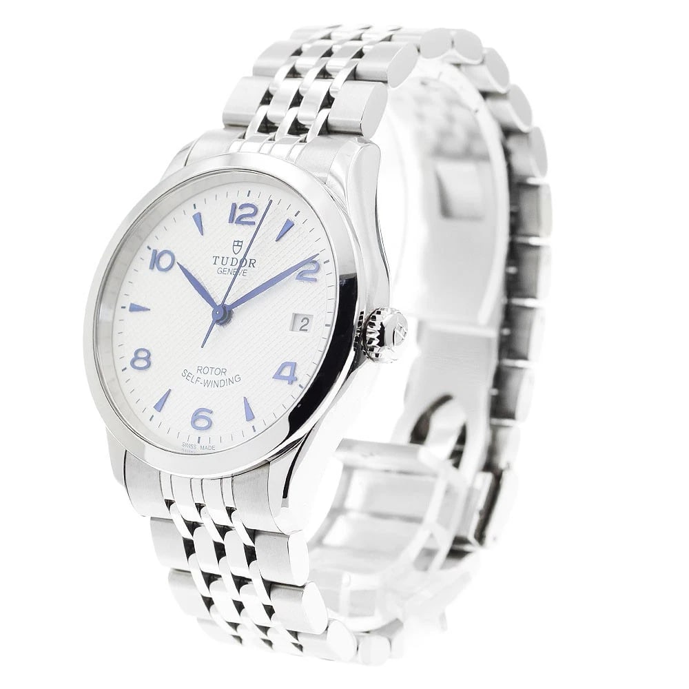 TUDOR DATE WHITE AUTOMATIC WATCH - 2