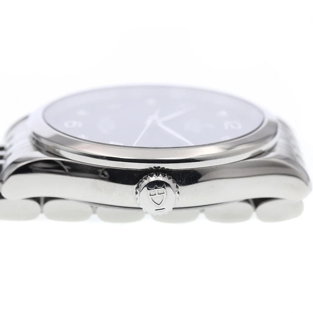 TUDOR DATE BLACK AUTOMATIC WATCH - 4