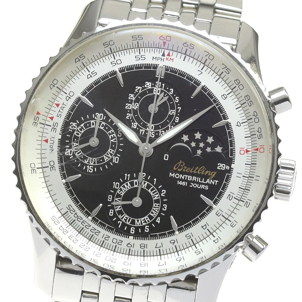 BREITLING NAVITIMER MONTBRILLANT CHRONOGRAPH AUTOMATIC WATCH (1 of 3)