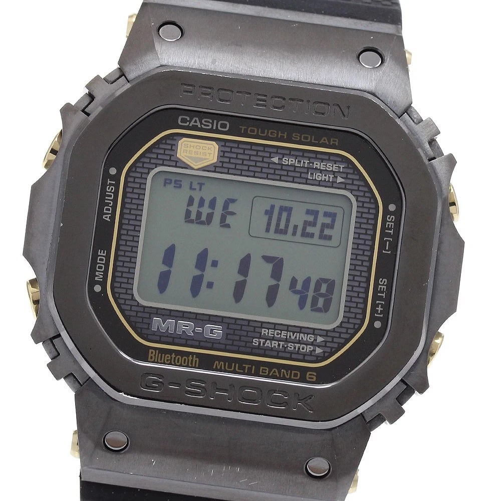 CASIO G SHOCK SOLAR POWERED WATCH: CASIO G shock Solar Powered Watch Brand: CASIO Type: Wristwatch Material: Band Material rubber, Case Material titanium Color: Band Color black, Dial Colorliquid crystal, Case Colorblack Size: Case Siz