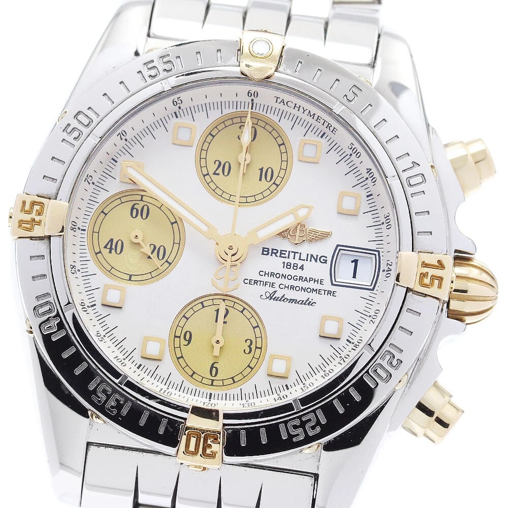 BREITLING CHRONO DATE CHRONOGRAPH AUTOMATIC WATCH: BREITLING Chrono Date Chronograph Automatic Watch Brand: BREITLING Type: Wristwatch Material: Band Material Stainless Steel, Case Material Stainless Steel Color: Band Color Silver, Dial ColorSilver /