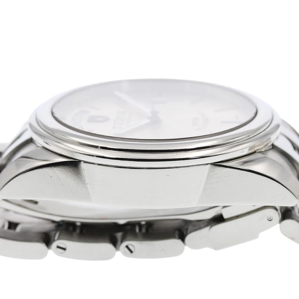 TUDOR GLAMOR DATE SILVER AUTOMATIC WATCH - 4