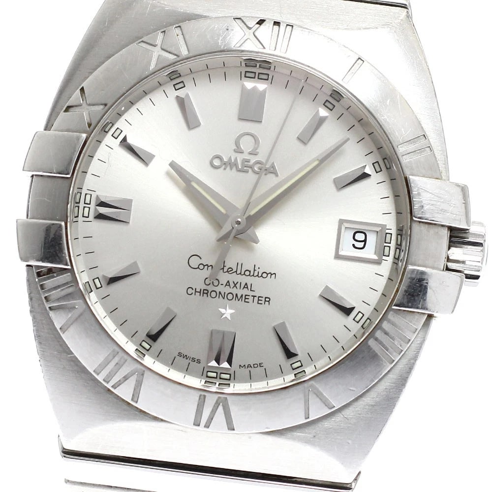 OMEGA CONSTELLATION DATE SILVER AUTOMATIC: OMEGA Constellation Date Silver Automatic Brand: OMEGA Type: Wristwatch Material: Band Material Stainless Steel, Case Material Stainless Steel Color: Band Color Silver, Dial ColorSilver, Case ColorSil