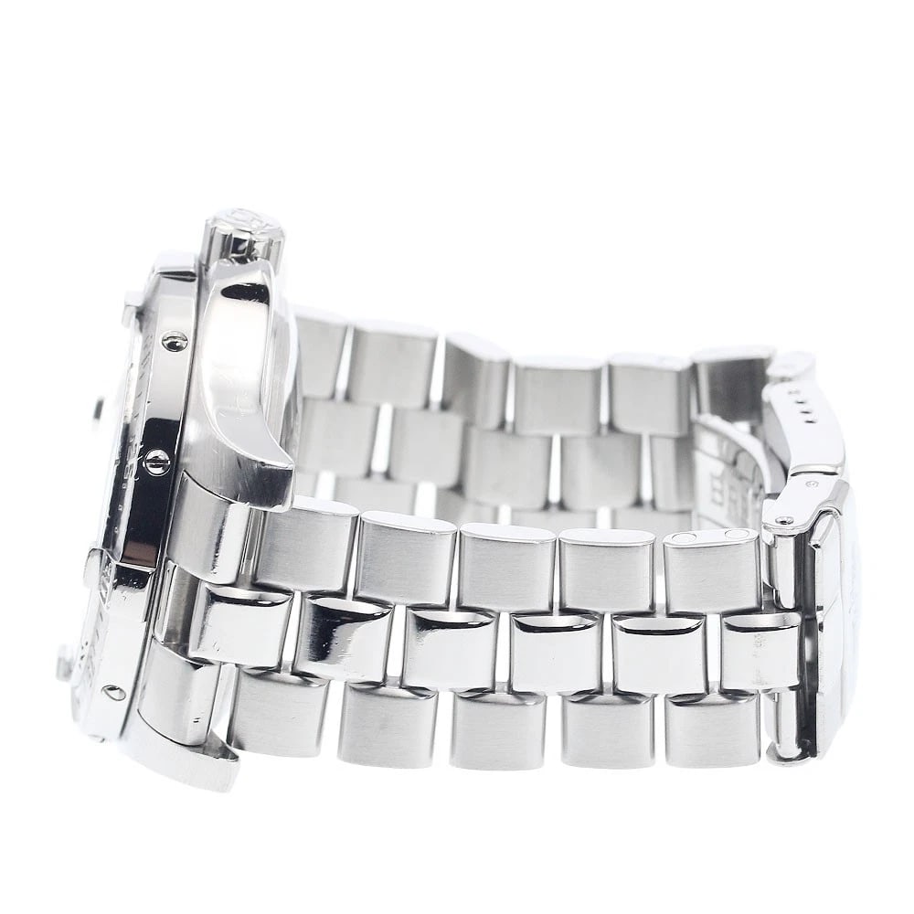 BREITLING SUPER OCEAN DATE SILVER AUTOMATIC WATCH - 3
