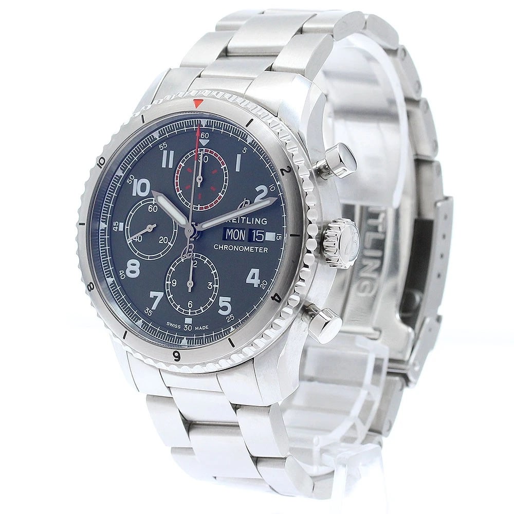 BREITLING CHRONOGRAPH GREEN AUTOMATIC WATCH - 2