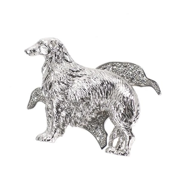PT900 DIAMOND BROOCH: Pt900 diamond brooch Brand: None Type: brooch Material: PT900, Main Stone/Creation Natural Color: Silver Size: Length/Width/Diameter (CM) 22.4 Accessories: None Accessories Notice: When purchasing