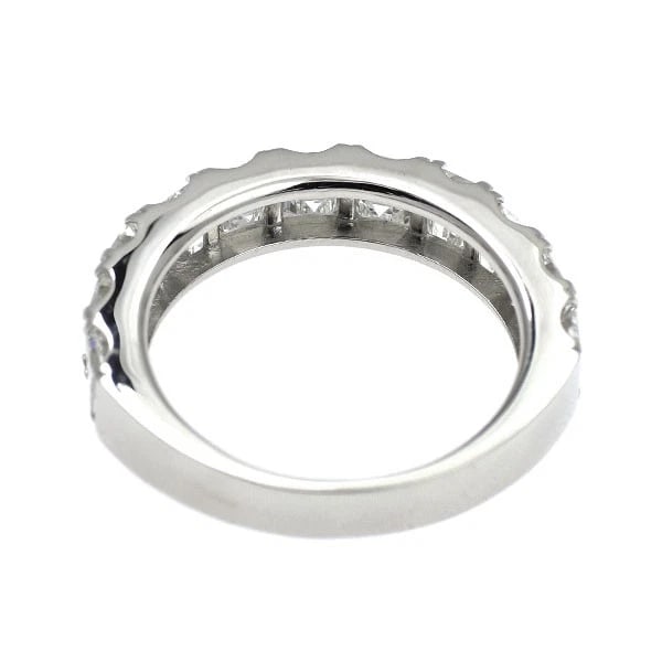 B PT900 SQUARE CUT DIAMOND RING - 2