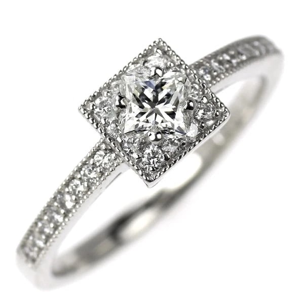 PT950 LILY CUT DIAMOND RING: Pt950 Lily Cut Diamond Ring Brand: None Type: rings Material: PT950, Main Stone/Creation Natural Color: Silver Size: 6US Accessories: None Accessories Notice: When purchasing pre-owned goo