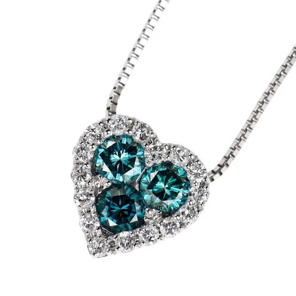 PT900/ PT850 TREAT BLUE/COLLARLESS DIAMOND PENDANT NECKLACE (1 of 2)