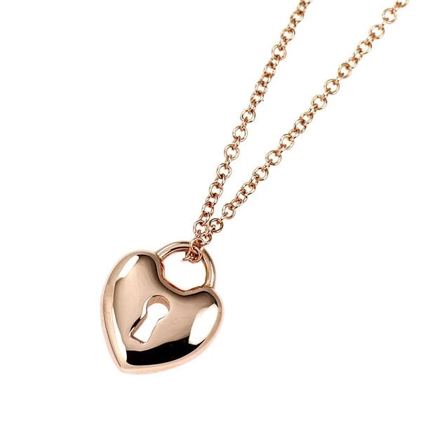 TIFFANY & CO K18PG PENDANT NECKLACE: Tiffany & Co K18PG pendant necklace Brand: Tiffany Type: pendant necklace Material: K18PG, Color: pink gold Size: Necklace: Chain Length 40.5cm Accessories: None Accessories Notice: When purchasing