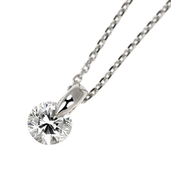 PT900/ PT850 DIAMOND PENDANT NECKLACE: Pt900/ Pt850 Diamond Pendant Necklace Brand: None Type: pendant necklace Material: Pt900/ Pt850, Main Stone/Creation Natural Color: Silver Size: Necklace: Chain Length?45cm Accessories: None