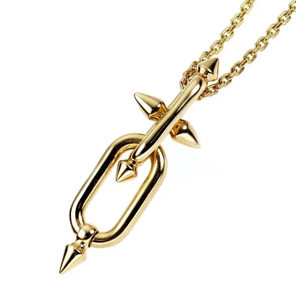 TIFFANY K18YG PENDANT NECKLACE: Tiffany K18YG pendant necklace Brand: Tiffany Type: pendant necklace Material: K18YG, Color: Yellow Gold Size: Necklace: Chain Length 56cm Accessories: None Accessories Notice: When purchasing