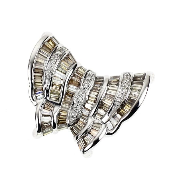 K18WG BUTTERFLY DIAMOND PENDANT: K18WG Butterfly Diamond Pendant Brand: None Type: pendant top Material: K18WG, Main Stone/Creation Natural Color: whITE GOLD Size: Length/Width/Diameter (CM) 20.1 Accessories: None Accessories