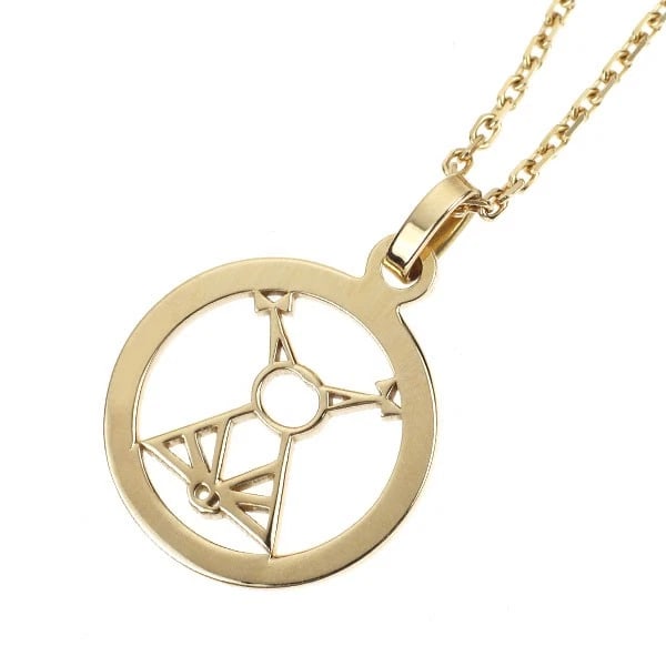 CHAUMET K18YG PENDANT NECKLACE: Chaumet K18YG Pendant Necklace Brand: Chaumet Type: pendant necklace Material: K18YG, Color: Yellow Gold Size: Necklace: Chain Length 40cm Accessories: None Accessories Notice: When purchasing