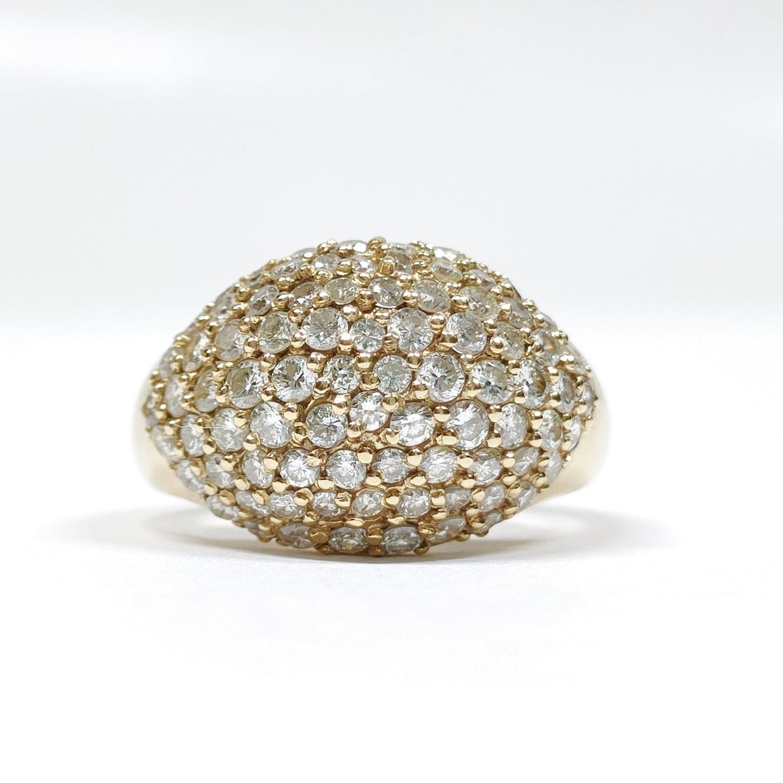 JEWELRY RING NATURAL DIAMOND GOLD: Jewelry Ring Natural Diamond Gold Brand: Unbranded Type: Ring Material: Gold, Color: Yellow Gold Size: US 5 3/8 Accessories: None Accessories Notice: When purchasing pre-owned goods, pleas