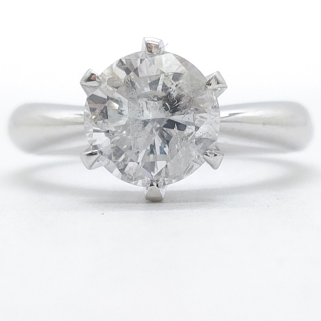 JEWELRY RING NATURAL DIAMOND PLATINUM: Jewelry Ring Natural Diamond Platinum Brand: Unbranded Type: Ring Material: Platinum, Color: Platinum Size: US 5 3/4 Accessories: None Accessories Notice: When purchasing pre-owned goods,