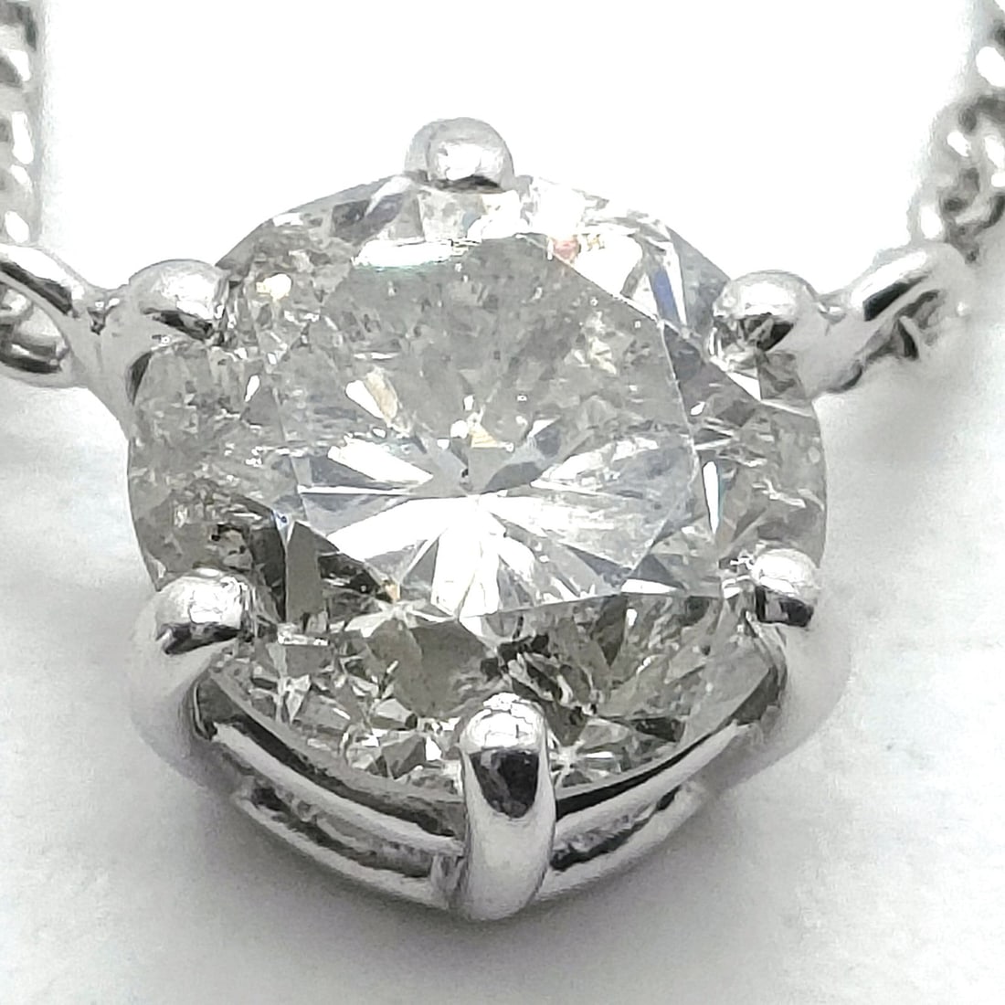 JEWELRY NECKLACE NATURAL DIAMOND PLATINUM (1 of 4)