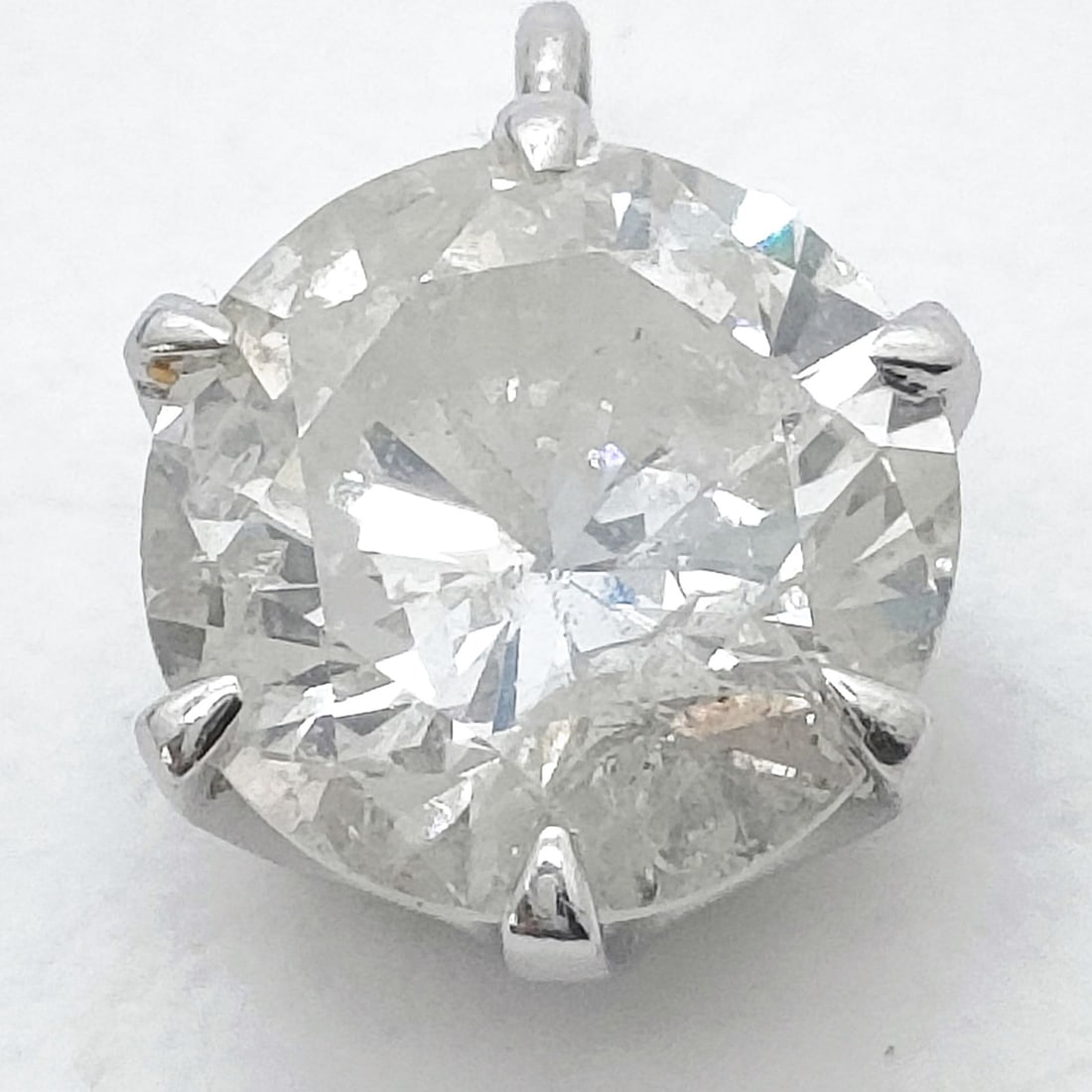 JEWELRY PENDANT HEAD NATURAL DIAMOND PLATINUM: Jewelry Pendant Head Natural Diamond Platinum Brand: Unbranded Type: Pendant Head Material: Platinum, Color: Platinum Size: Pendant Size : 0.94X0.7 cm / 0.37X0.27 inch Accessories: None Ac