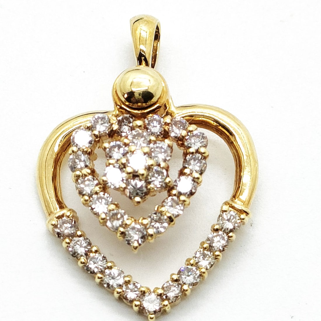 JEWELRY PENDANT HEAD NATURAL DIAMOND GOLD (1 of 5)