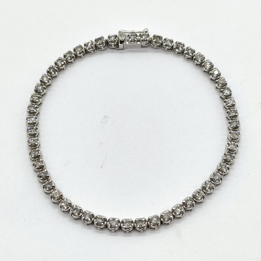 JEWELRY BRACELET NATURAL DIAMOND WHITE GOLD (1 of 4)