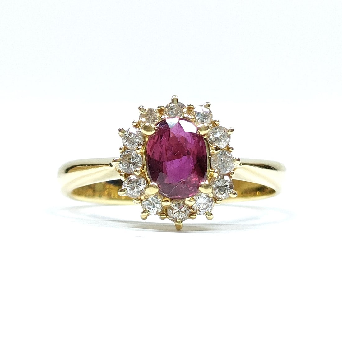 JEWELRY RING RUBY GOLD YELLOW GOLD ROSE: Jewelry Ring Ruby Gold Yellow Gold Rose Brand: Unbranded Type: Ring Material: Gold, Main Stone/Creation Ruby Color: Yellow Gold Size: US 4 1/8 Accessories: None Accessories Notice: When pu