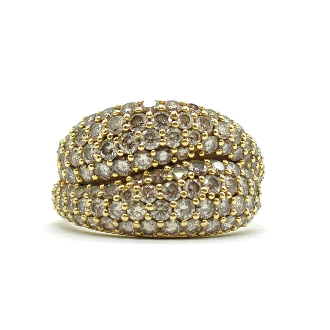 JEWELRY RING NATURAL DIAMOND GOLD: Jewelry Ring Natural Diamond Gold Brand: Unbranded Type: Ring Material: Gold, Color: Yellow Gold Size: US 6 1/4 Accessories: None Accessories Notice: When purchasing pre-owned goods, pleas