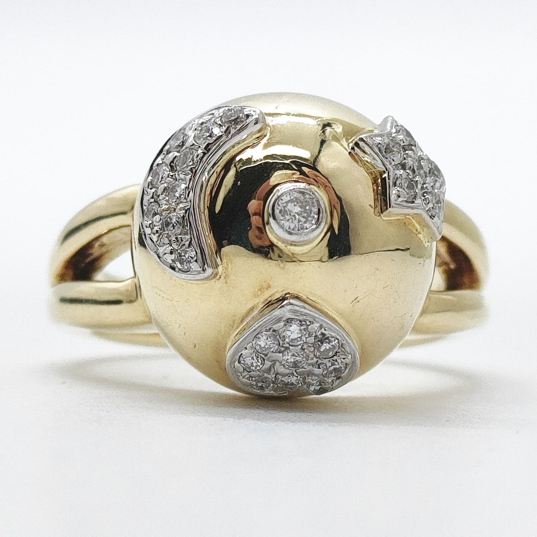 JEWELRY RING NATURAL DIAMOND GOLD (1 of 3)