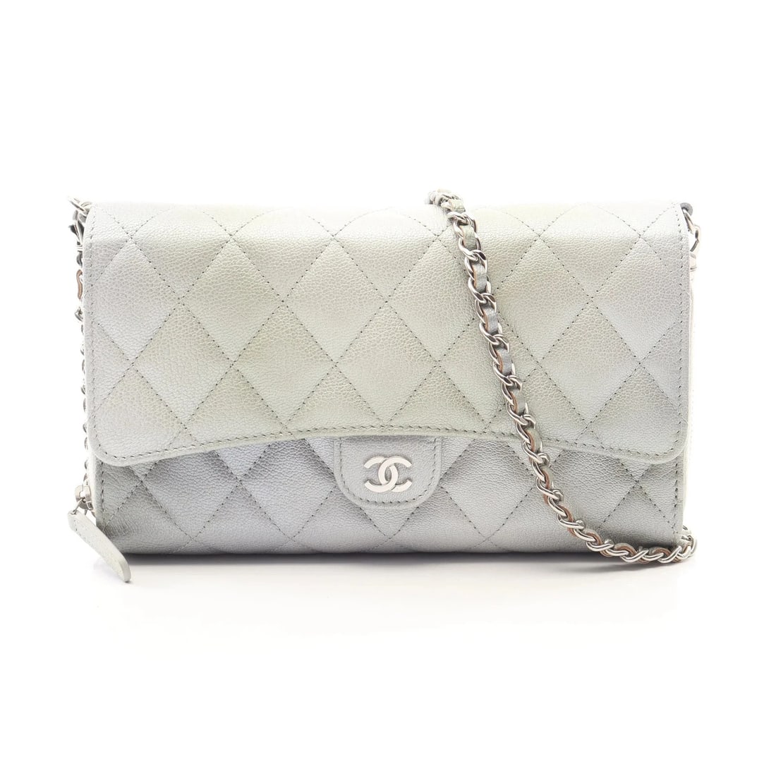 CHANEL MATELASSE SHOULDER BAG GREEN LEATHER: Chanel Matelasse Shoulder Bag Green Leather Brand: Chanel Type: Shoulder Bag Material: Leather Color: Green Size: W19.5cm x H12cm x D3.5cm Accessories: None Accessories Notice: When purcha