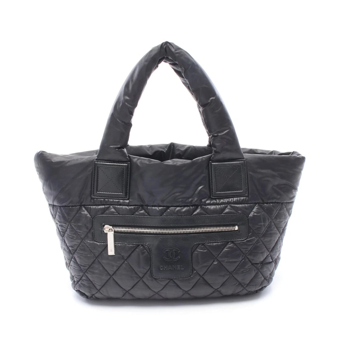 CHANEL TOTE BAG BLACK LEATHER: Chanel Tote Bag Black Leather Brand: Chanel Type: Tote Bag Material: Leather Color: Black Size: W28cm x H23cm x D15cm Accessories: None Accessories Notice: When purchasing pre-owned goods,