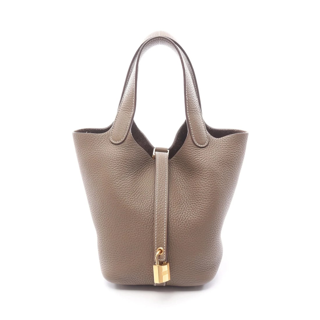 HERMES PM HANDBAG BROWN: Hermes PM Handbag Brown Brand: Hermes Type: Handbag Material: none Color: Brown Size: W19cm x H18.5cm x D13.5cm Accessories: None Accessories Notice: When purchasing pre-owned goods, pleas