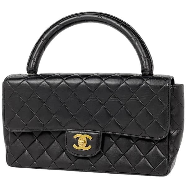 CHANEL COCO HANDLE HANDBAG MOTHER DAUGHTER BAG MATELASSE LEATHER BLACK: Chanel Coco Handle Handbag Mother Daughter Bag Matelasse Leather Black Brand: Card Type: Coco Handle Handbag Material: Leather Color: Black Size: Depth 6.5 cm Width 25 cm Height 14 cm Accessories: