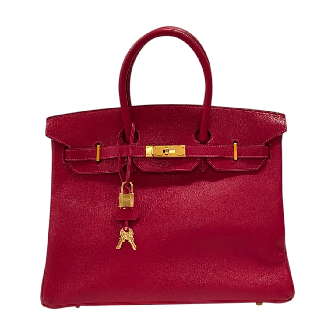 HERMES BIRKIN 35 CHEVRE LEATHER HANDBAG G STAMP: HERMES Birkin 35 Chevre Leather Handbag G Stamp Brand: Hermes Type: Handbag Material: Chevre Leather Color: none Size: W35cm x H27.5cm x D17cm Accessories: None Accessories Notice: When purchasing