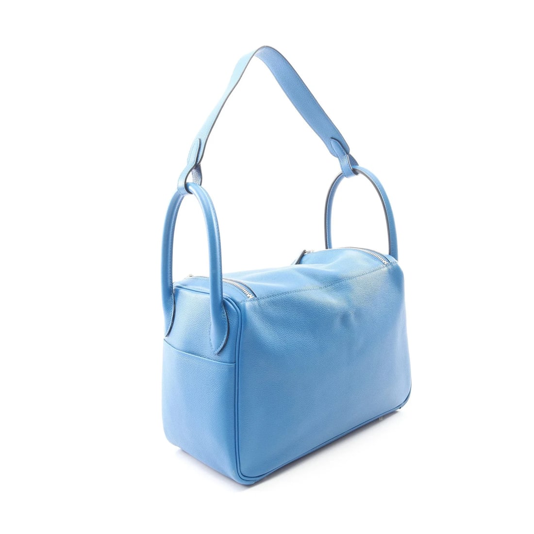 HERMES 30 SHOULDER BAG BLUE - 2