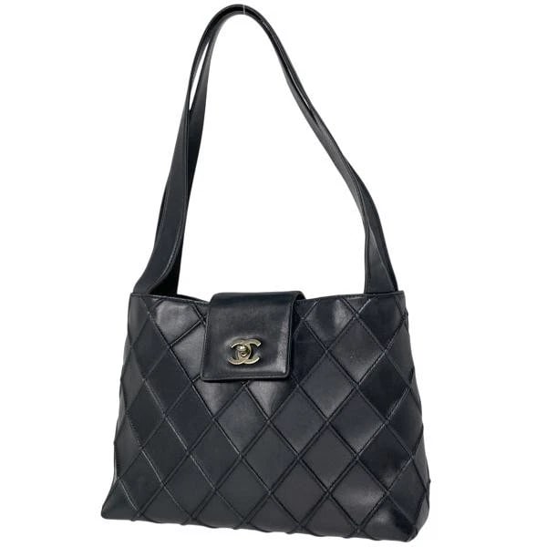 CHANEL COSMOS LINE TOTE BAG CC MARK LEATHER BLACK: Chanel Cosmos Line Tote Bag CC Mark Leather Black Brand: Chanel Type: Cosmos Line Tote Bag Material: Leather Color: Black Size: Depth 10.5 cm Width 29 cm Height 21 cm Accessories: None Accessories