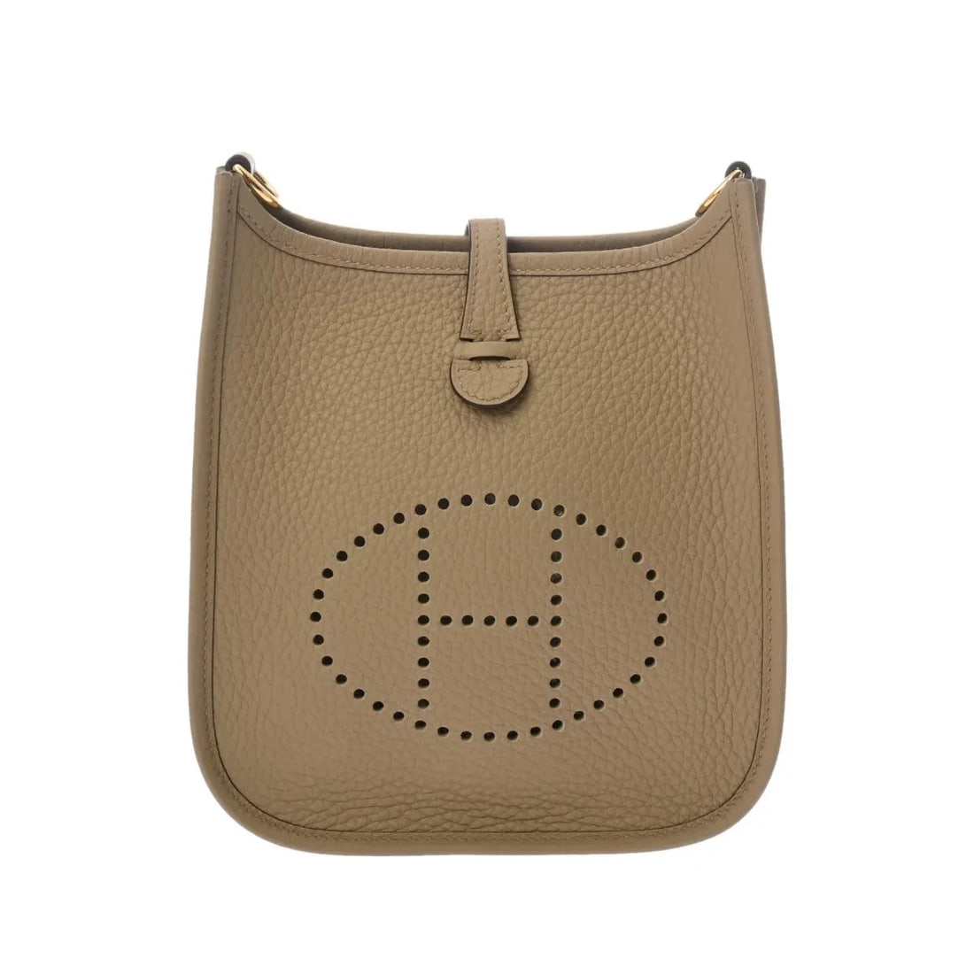 HERMES TPM SHOULDER BAG CLEMENCE LEATHER GOLD, BEIGE: Hermes TPM Shoulder Bag Clemence Leather Gold, Beige Brand: Hermes Type: Shoulder Bag Material: Clemence Leather Color: Gold, Beige Size: W 17cm / H 18cm / D 5.5cm Accessories: None Access