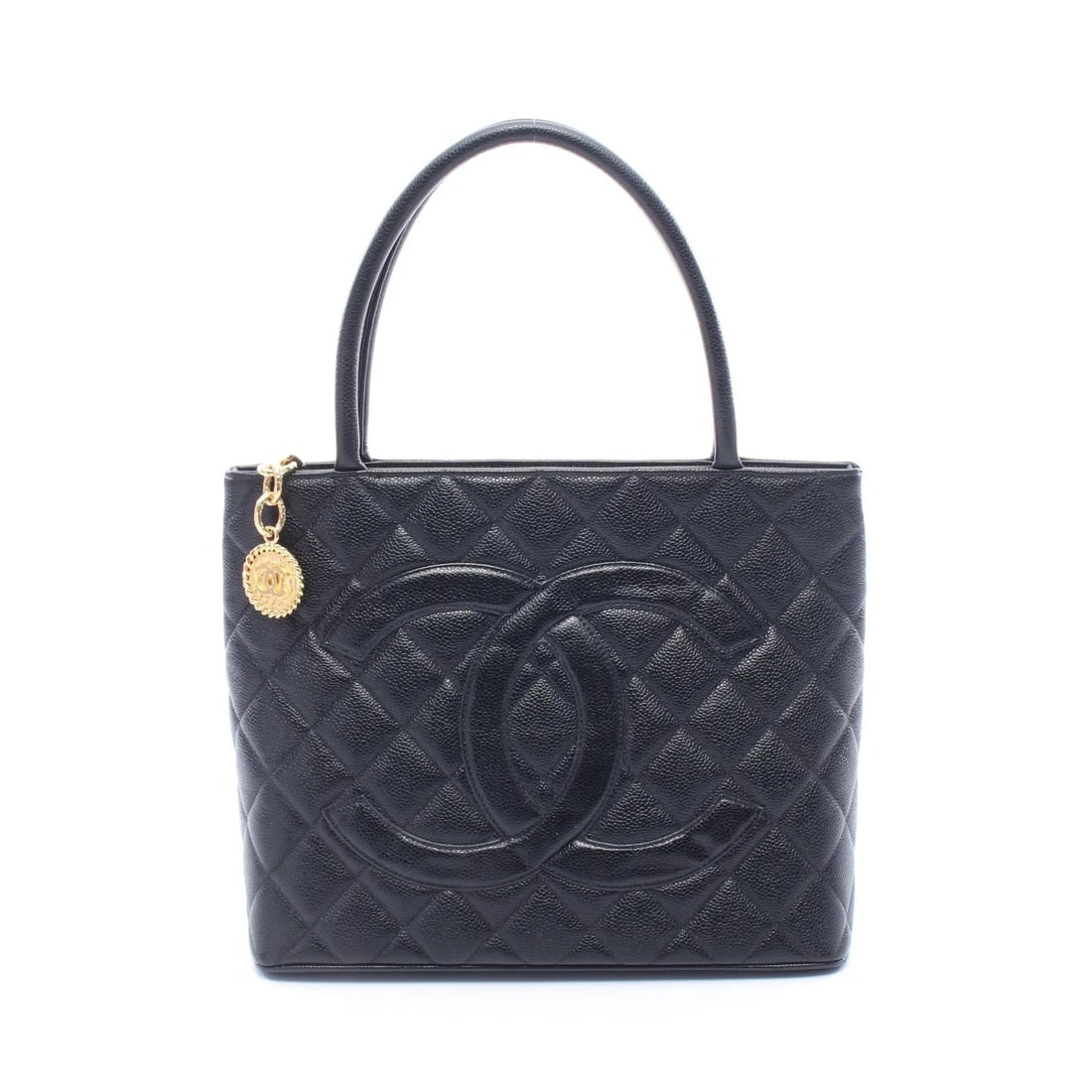 CHANEL TOTE BAG BLACK LEATHER: Chanel Tote Bag Black Leather Brand: Chanel Type: Tote Bag Material: Leather Color: Black Size: W29cm x H24cm x D14cm Accessories: None Accessories Notice: When purchasing pre-owned goods,