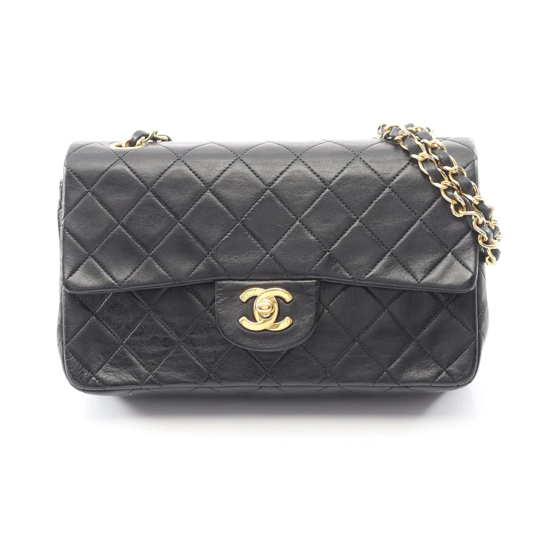 CHANEL MATELASSE W SHOULDER BAG BLACK LAMBSKIN LEATHER: Chanel Matelasse W Shoulder Bag Black Lambskin Leather Brand: Chanel Type: Shoulder Bag Material: Lambskin Leather Color: Black Size: W23cm x H14cm x D6cm Accessories: None Accessories Not