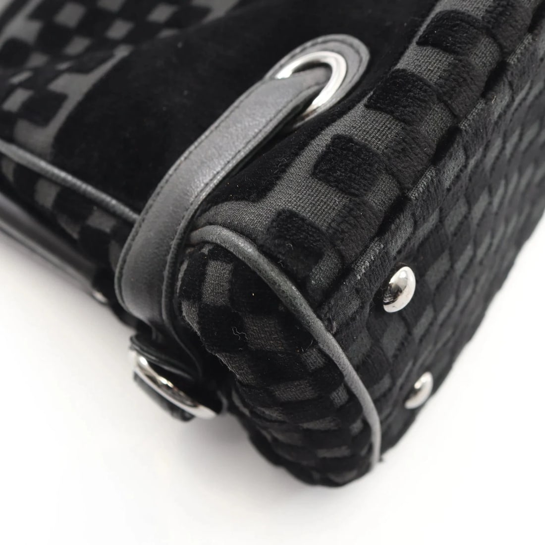 CHANEL COCO MARK HANDBAG BLACK - 4