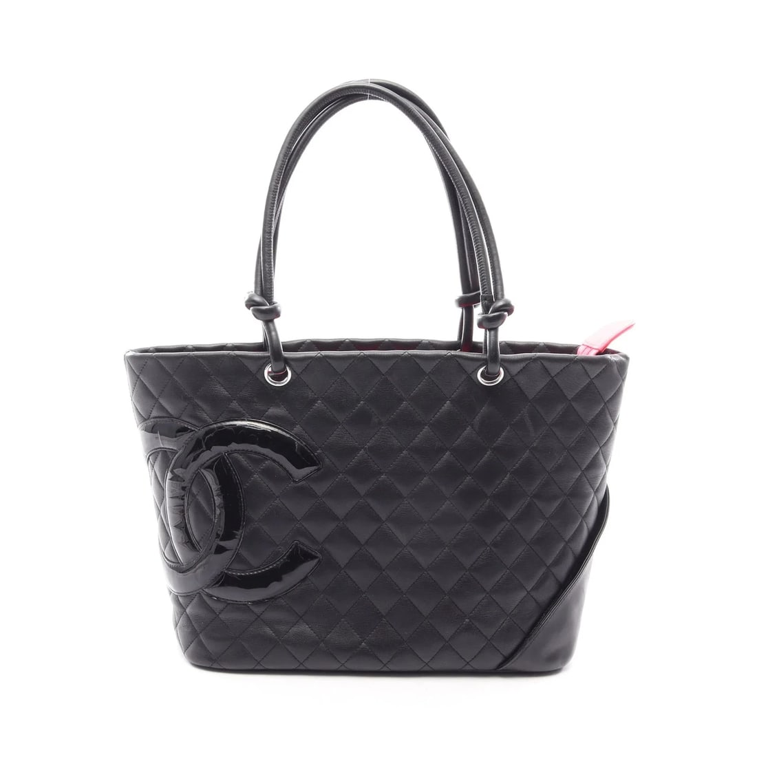 CHANEL TOTE BAG BLACK LEATHER (1 of 4)
