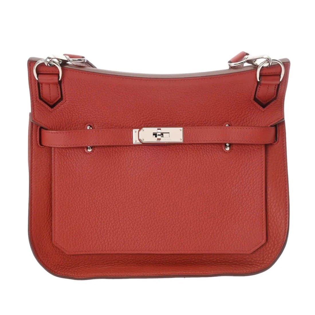 HERMES HANDBAG SHOULDER BAG CLEMENCE LEATHER SILVER: Hermes Handbag Shoulder Bag Clemence Leather Silver Brand: Hermes Type: Shoulder Bag Material: Clemence Leather Color: Silver Size: W 27cm / H 22cm / D 12cm Accessories: None Accessories N