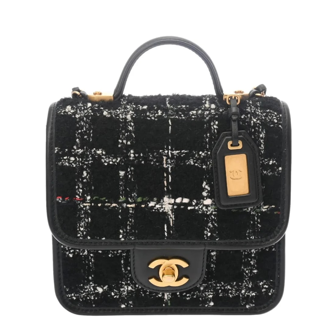 CHANEL HANDBAG SHOULDER BAG BLACK, WHITE, GOLD: Chanel Handbag Shoulder Bag Black, White, Gold Brand: Chanel Type: Shoulder Bag Material: none Color: Black, White, Gold Size: W 17cm / H 16cm / D 6cm Accessories: None Accessories Notice: