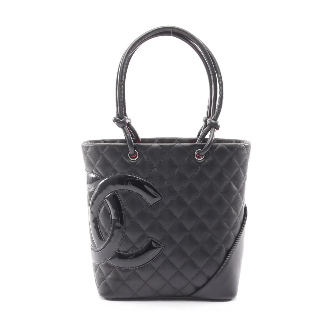 CHANEL TOTE BAG BLACK LEATHER (1 of 7)