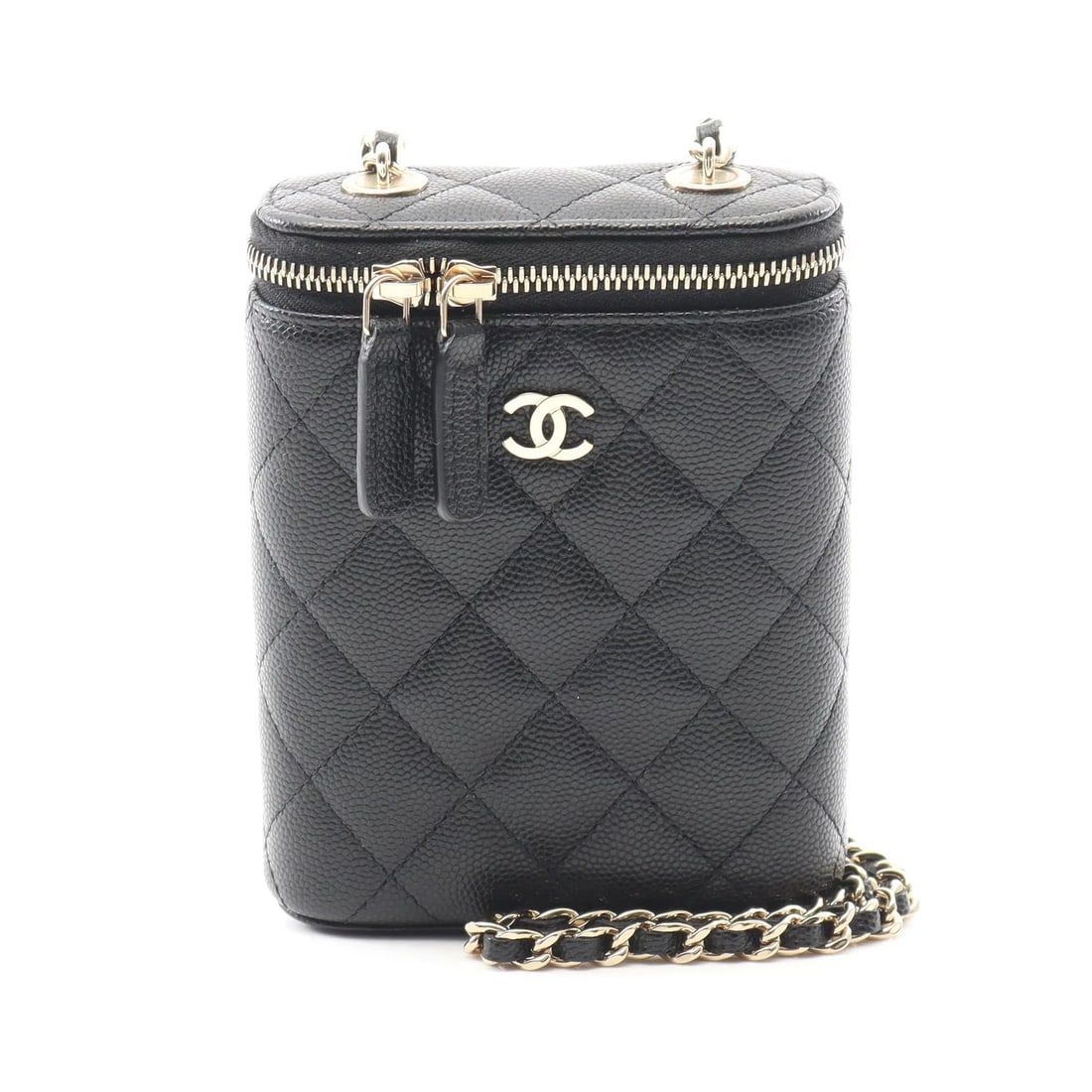 CHANEL MATELASSE SHOULDER BAG BLACK LEATHER: Chanel Matelasse Shoulder Bag Black Leather Brand: Chanel Type: Shoulder Bag Material: Leather Color: Black Size: W10cm x H12cm x D4cm Accessories: None Accessories Notice: When purchasing
